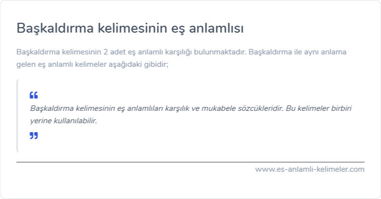 Başkaldırma eş anlamı nedir?