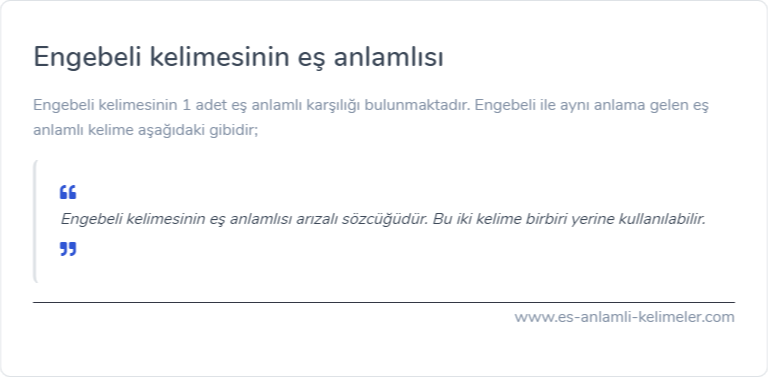 Engebeli es anlami