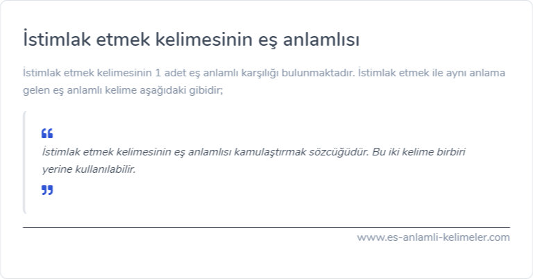 İstimlak etmek kelimesinin eş anlamı